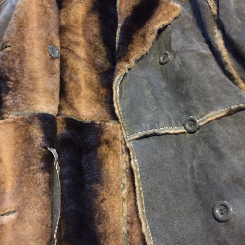 Marvin Richards Blue and Brown Women's Coat - Picture 8 of 8